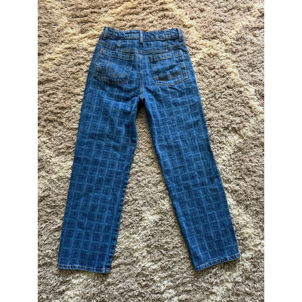 Damson Madder Tovie Laser Check Mid Rise Ankle Straight Leg Jeans. Size 8 - Picture 2 of 9